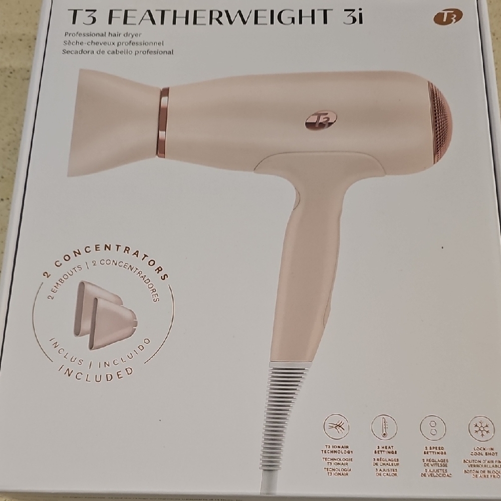 T3 Featherweight 3i Hair Dryer - Cream